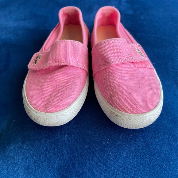 Lacoste pink sneakers. Size 8. Gently used. - Picture 2 of 3